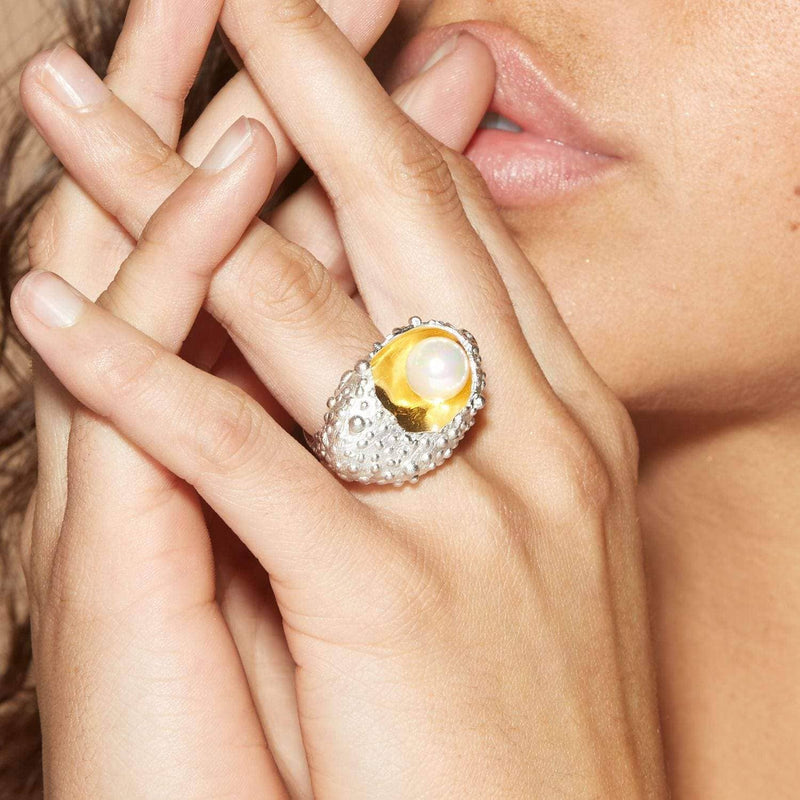 German Kabirski Celatina Pearl Ring