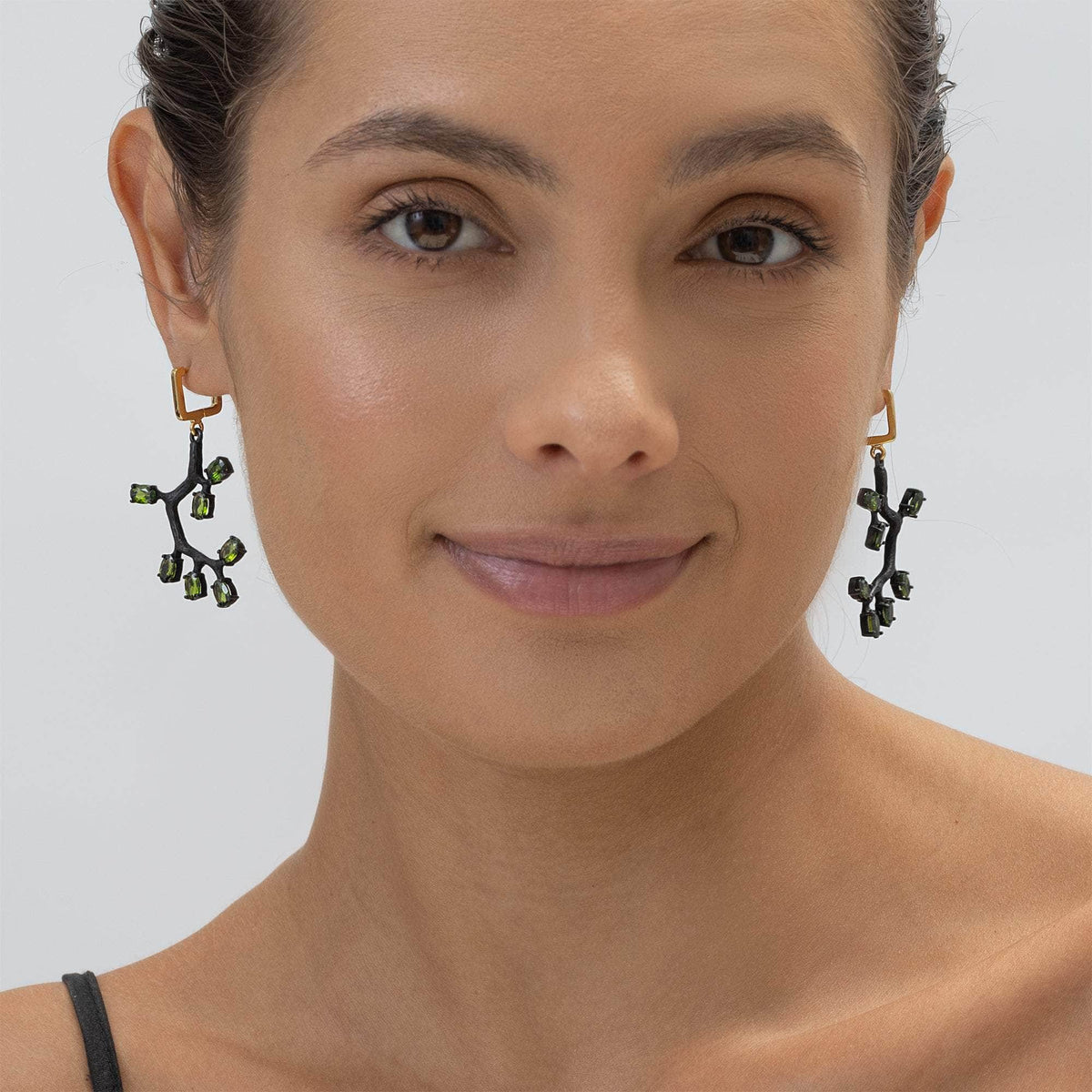 German Kabirski Elgar Chrome Diopside Earrings