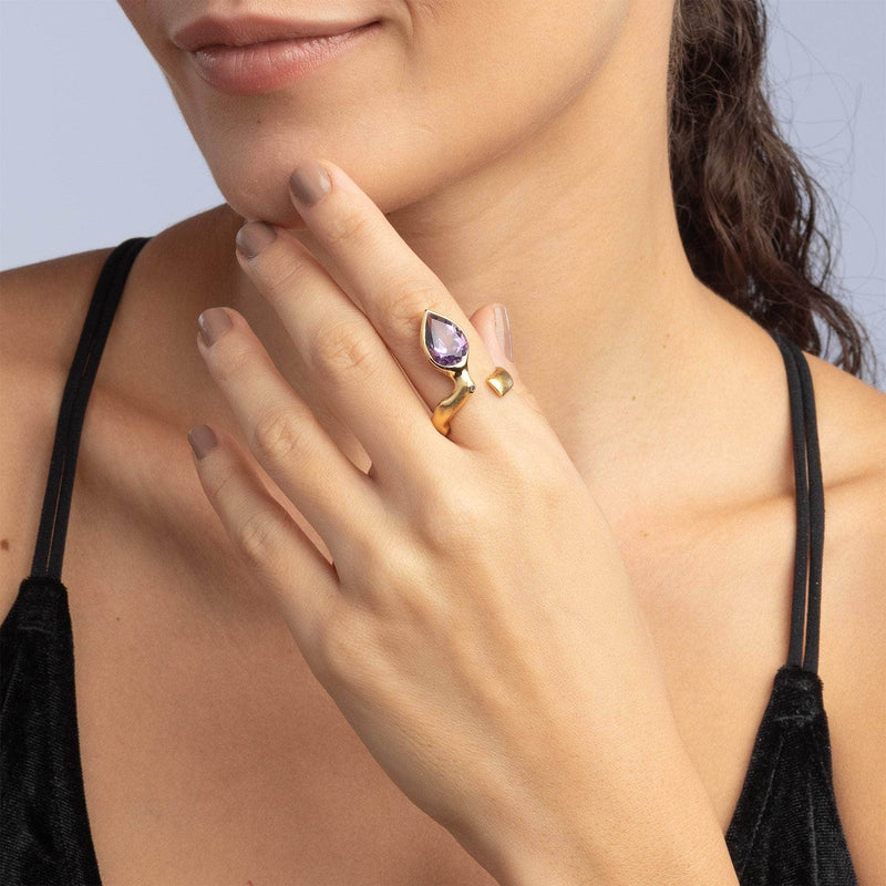 German Kabirski Aegir Amethyst Ring