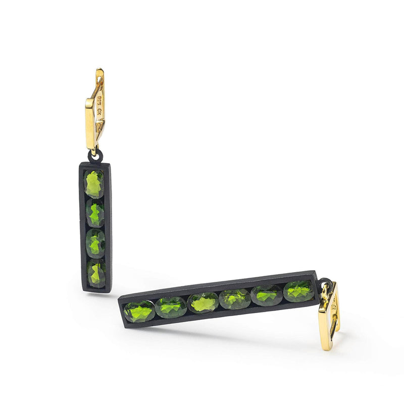 German Kabirski Liven Chrome Diopside Earrings