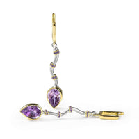 German Kabirski Osmotar Amethyst Earrings