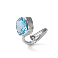 German Kabirski Hann Topaz and Sapphire Ring