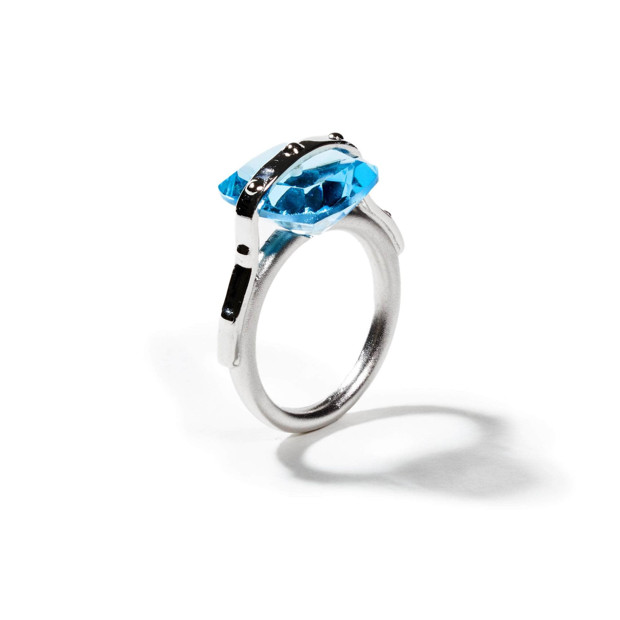 German Kabirski Lach Swiss Blue Topaz Ring