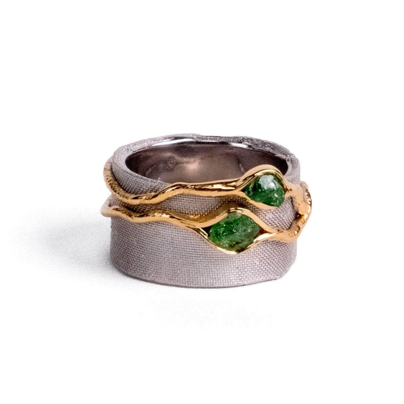 German Kabirski Vissa Tsavorite Rough Ring