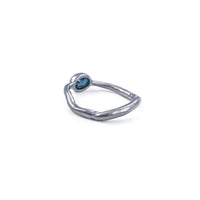 German Kabirski Sedon Sapphire Ring (Black Rhodium)