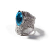 German Kabirski Monaq Swiss Blue Topaz Ring