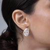 German Kabirski Kirei Baroque Pearl and Citrine Earrings (White Rhodium)