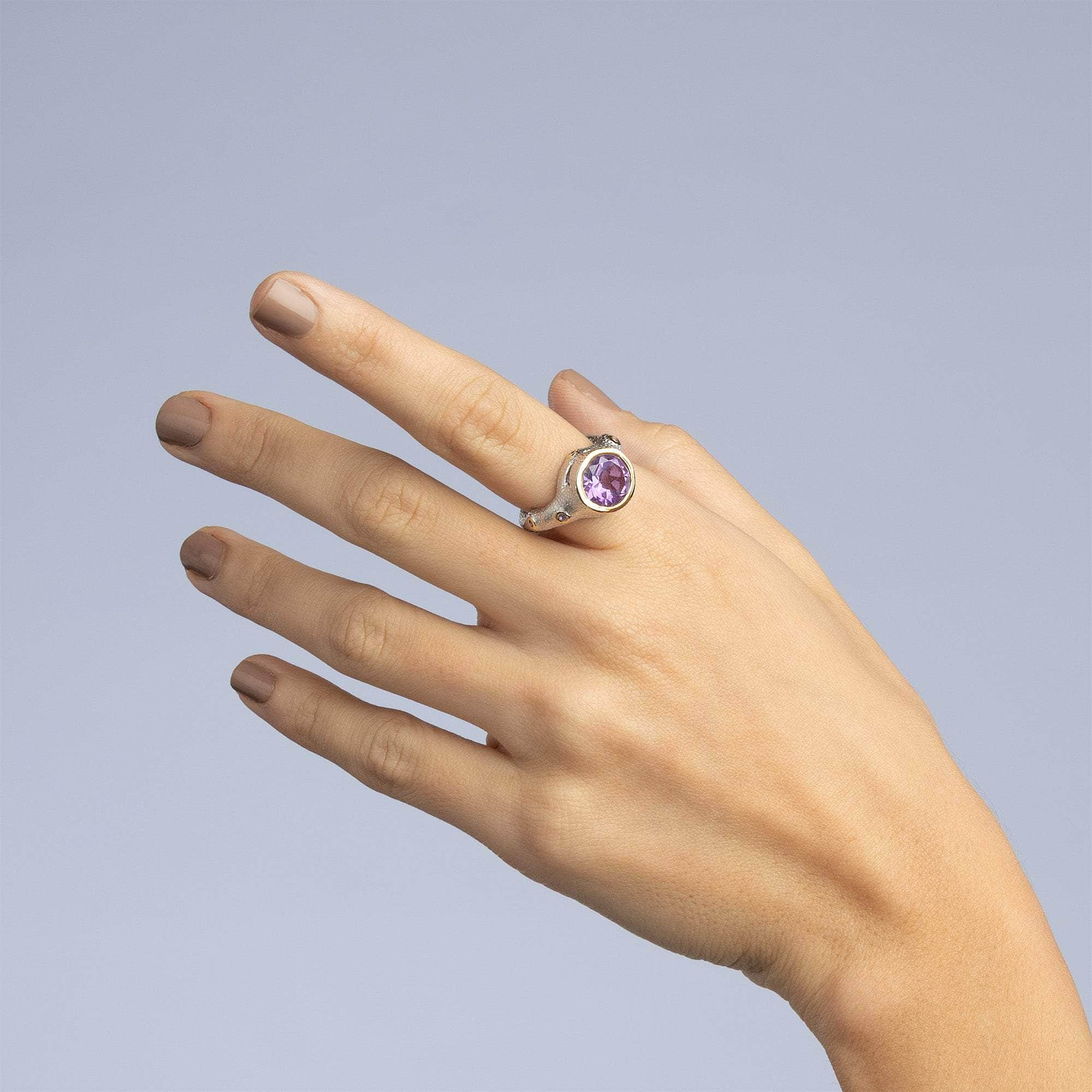 German Kabirski Tano Amethyst Ring