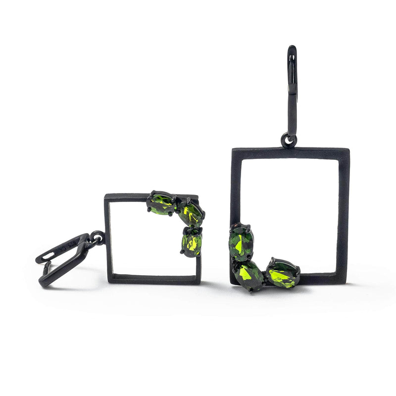 German Kabirski Hazo Chrome Diopside Earrings