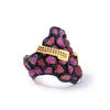 German Kabirski Brut Rough Ruby and Ruby Ring