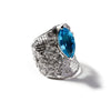 German Kabirski Monaq Swiss Blue Topaz Ring