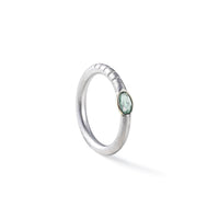 German Kabirski Thina Green Sapphire Ring (White Rhodium)