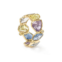 German Kabirski Cyrus Fancy Sapphire and Diamond Ring