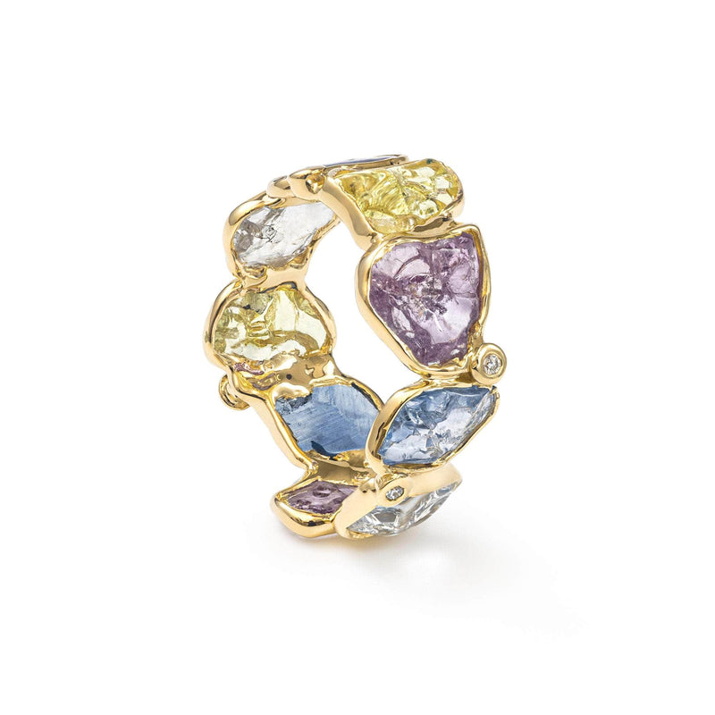 German Kabirski Cyrus Fancy Sapphire and Diamond Ring