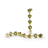 German Kabirski Mikko Pearl and Peridot Earrings