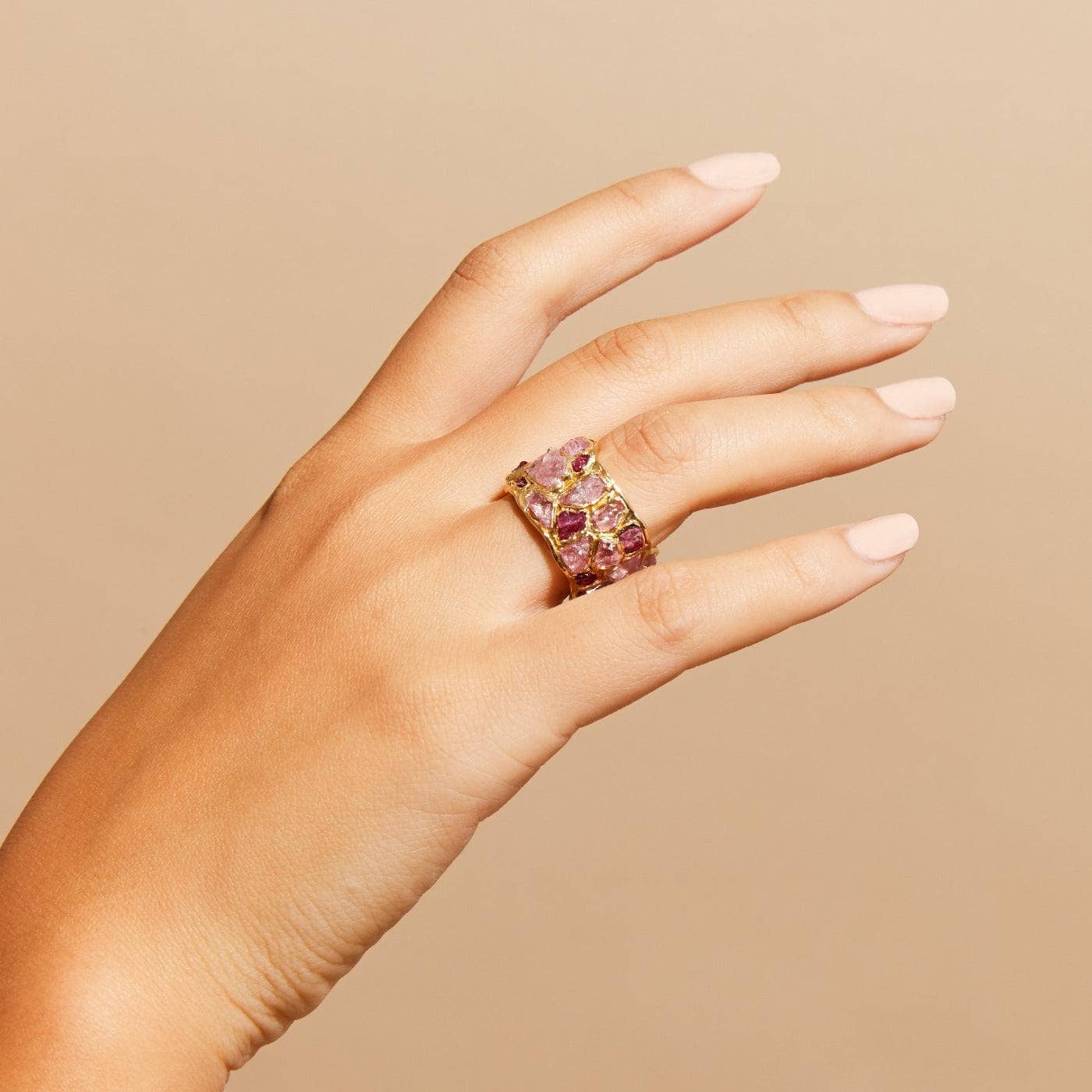 German Kabirski Alcina Ruby Pink Sapphire Ring