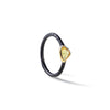 German Kabirski Aspa Rough Yellow Sapphire Ring (Anthracite)