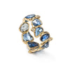 German Kabirski Cyrus Blue Sapphire and Diamond Ring