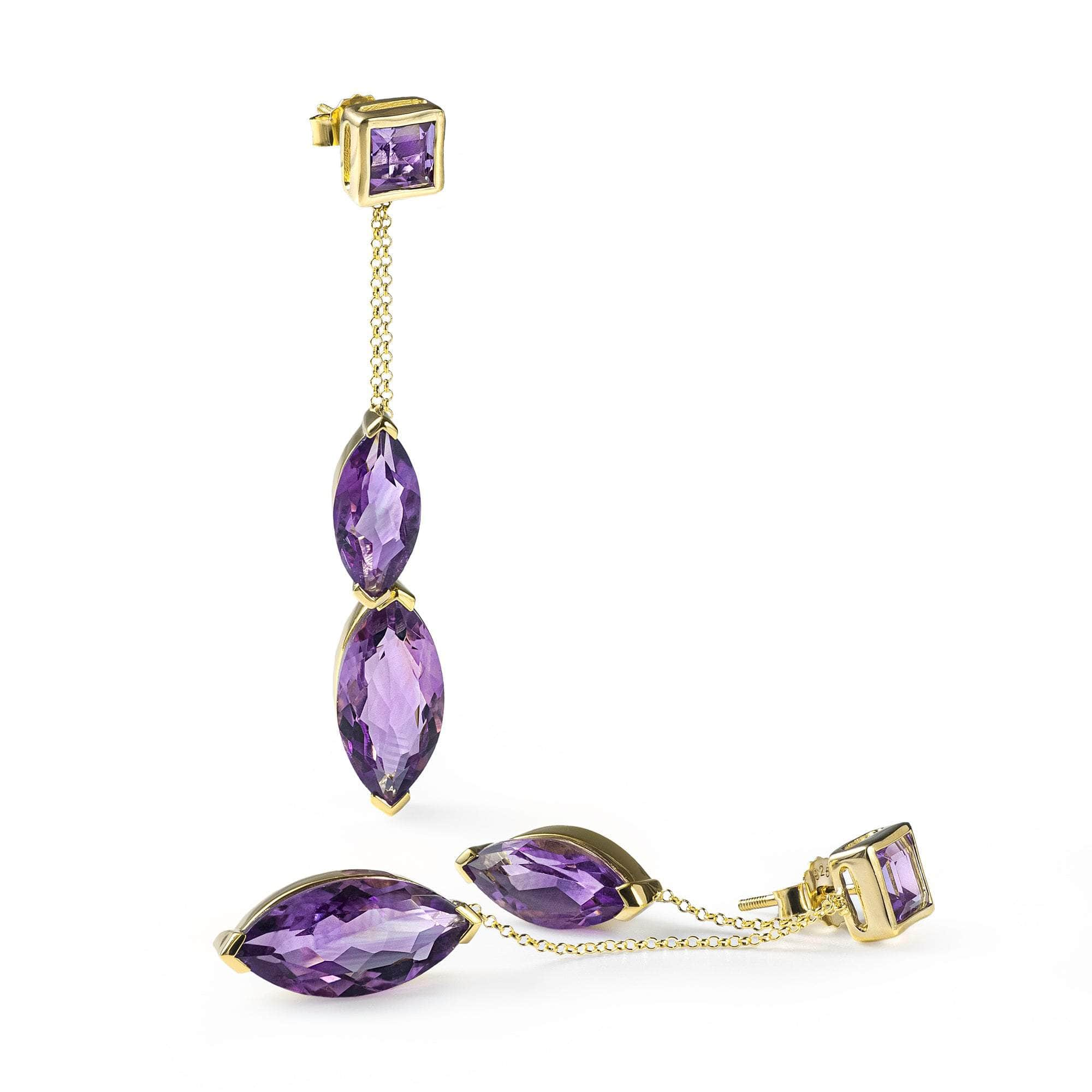 German Kabirski El Amethyst Earrings