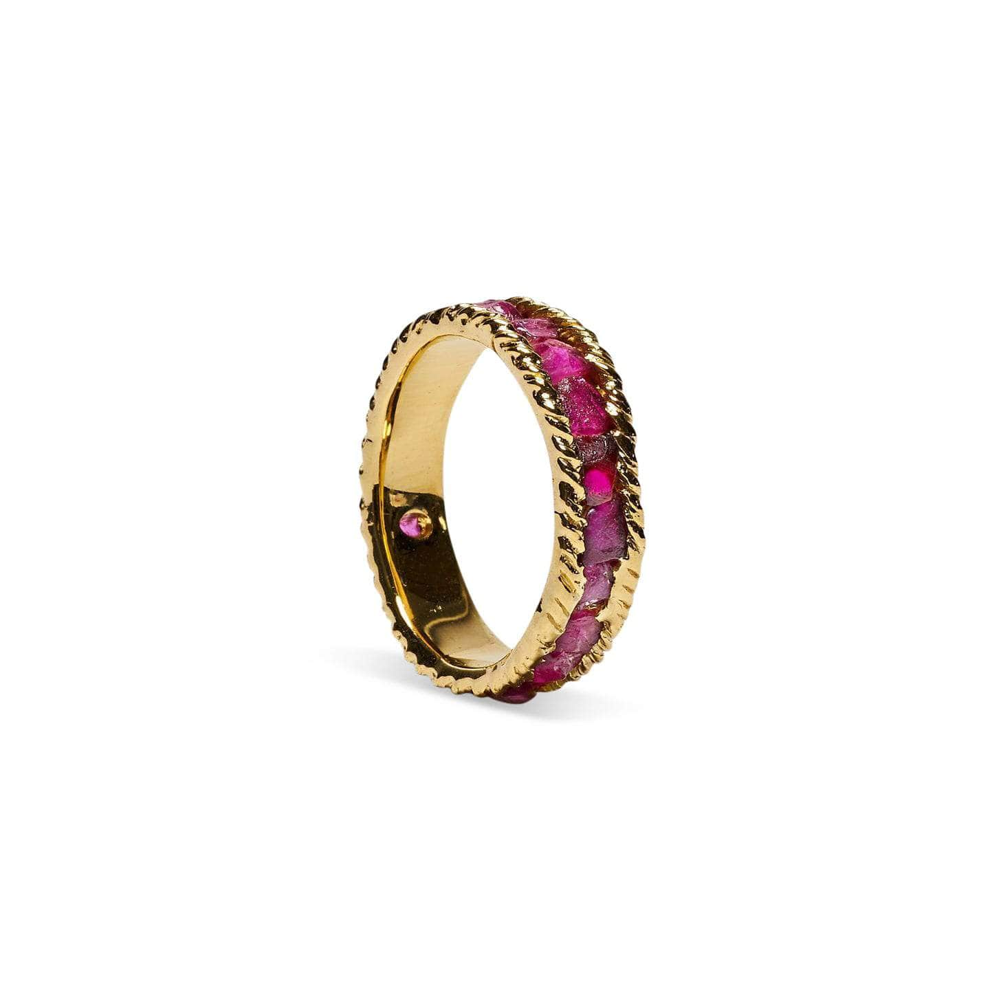 German Kabirski Tiann Pink Sapphire Rough Ring