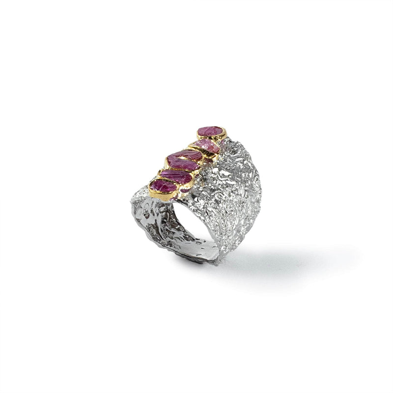 German Kabirski Hachi Rough Ruby Ring