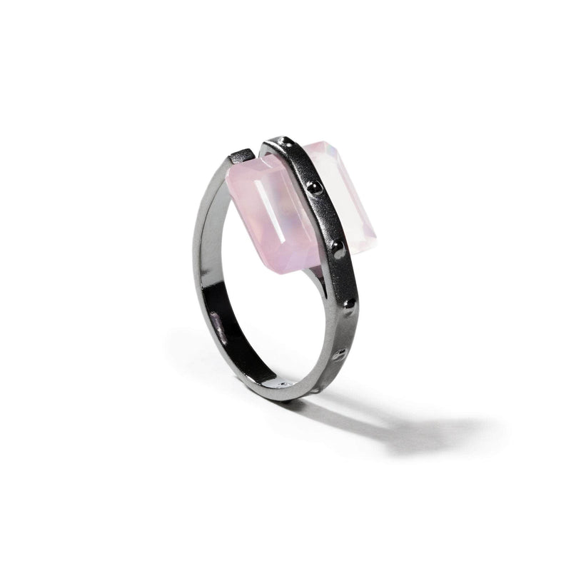 German Kabirski Arros Rose Quartz Ring