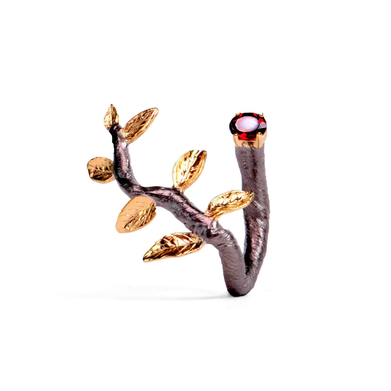 German Kabirski Haara Garnet Ring