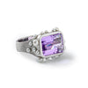 German Kabirski Aralez Amethyst and Pearl Ring