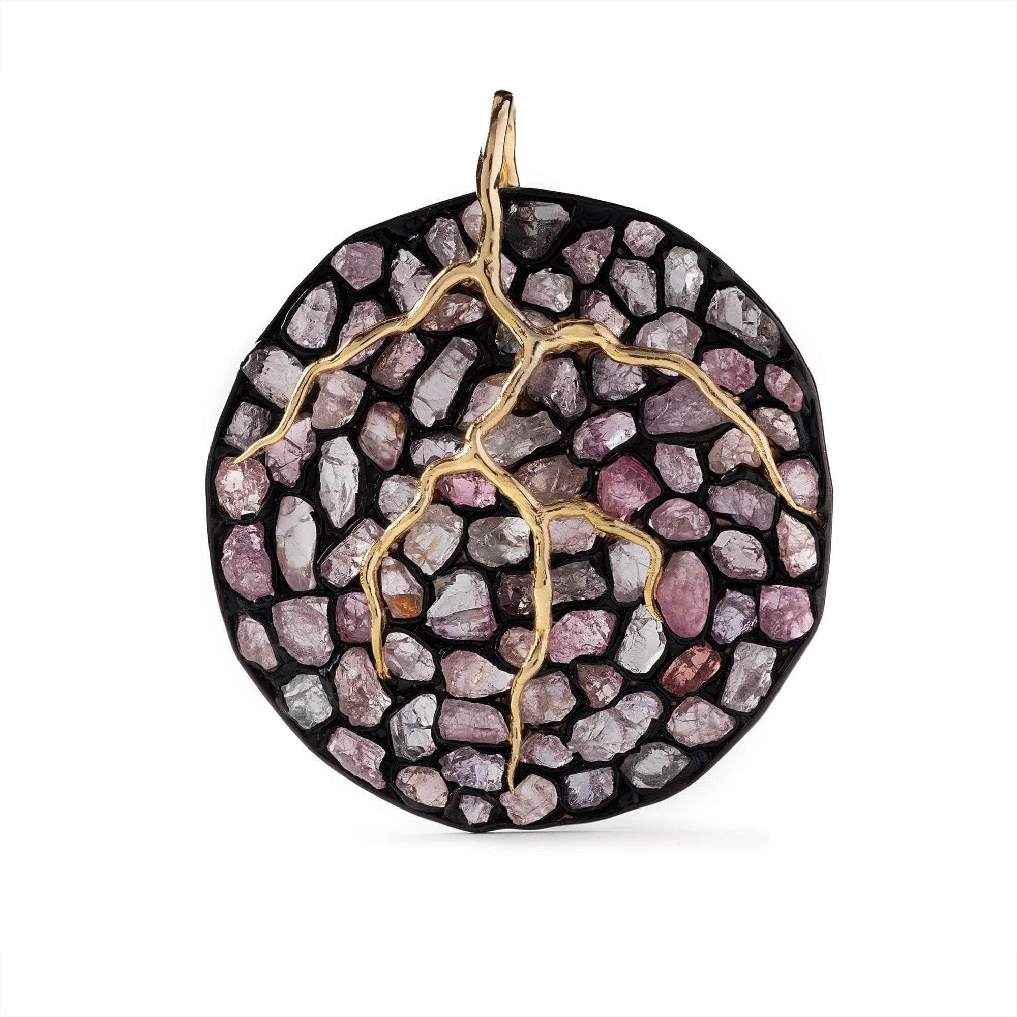 German Kabirski Sift Rough Spinel Pendant