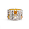 German Kabirski Tiess Orange Sapphire Ring