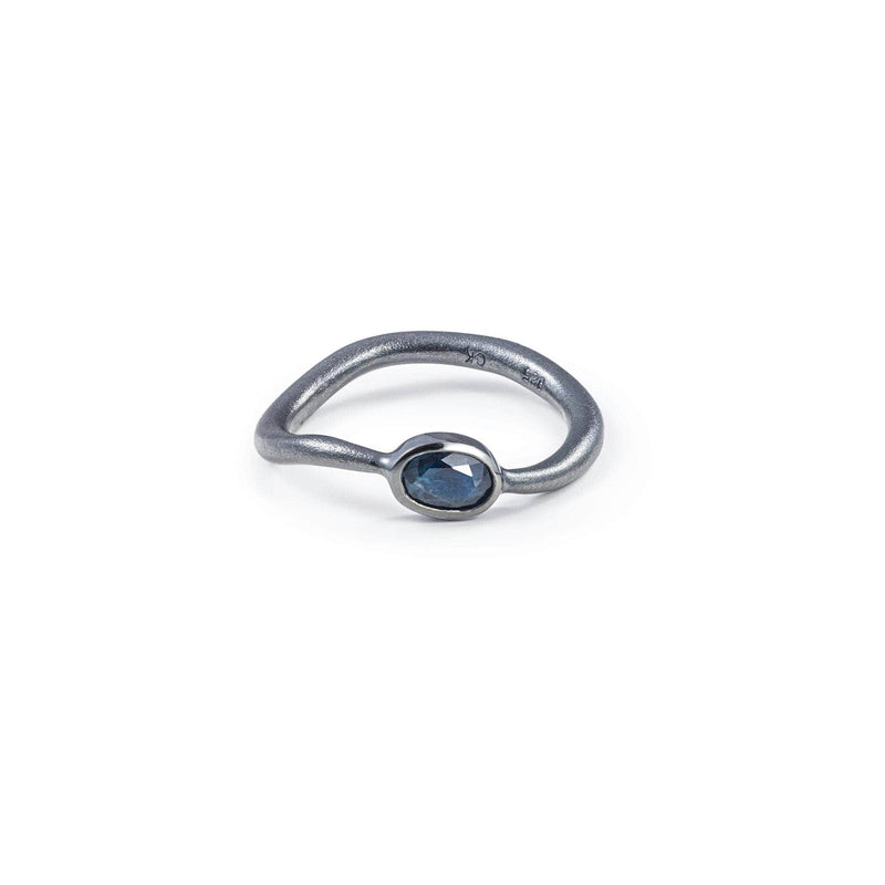 German Kabirski Thao Sapphire Ring (Black Rhodium)