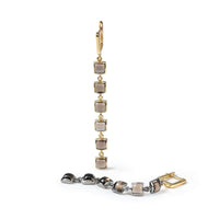 German Kabirski Aylo Smoky Quartz Earrings (Black Rhodium and Gold 18K)