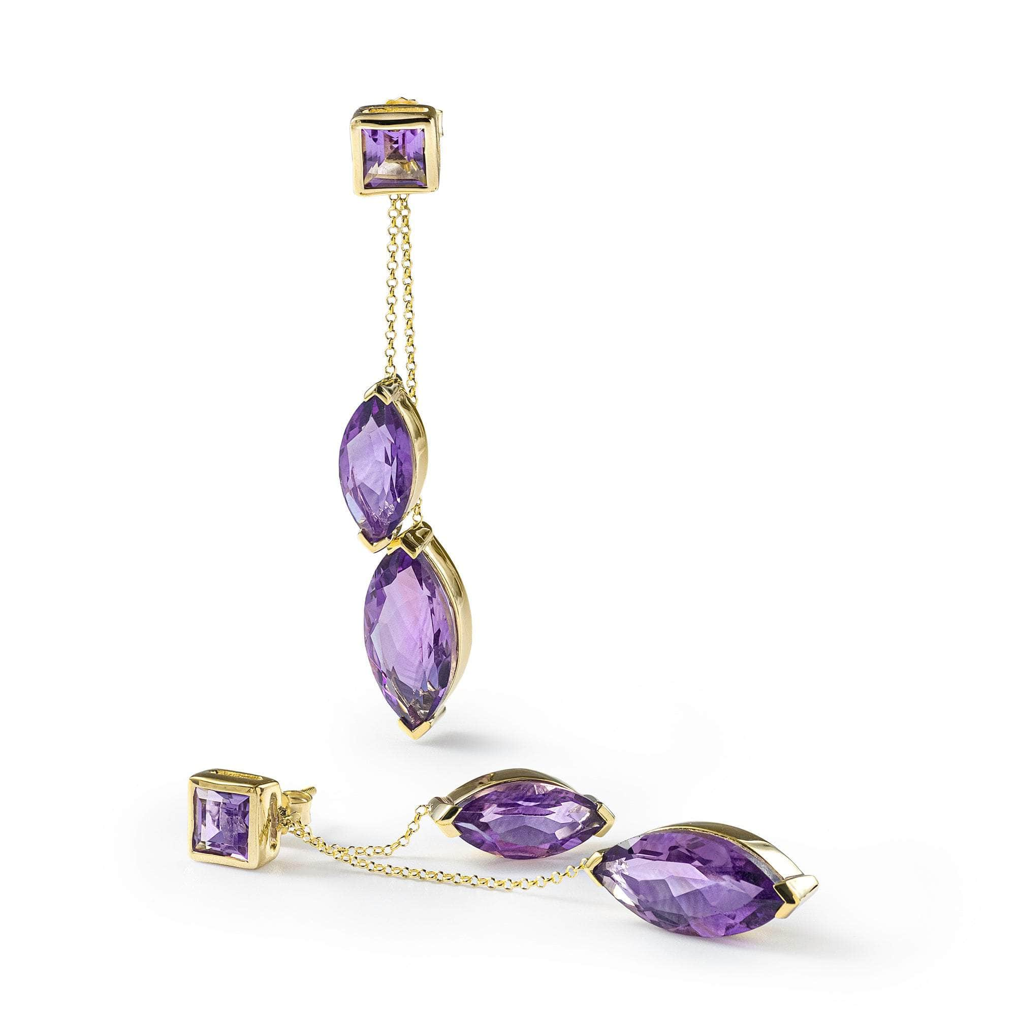 German Kabirski El Amethyst Earrings