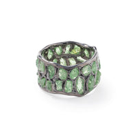 German Kabirski Desti Rough Tsavorite Ring