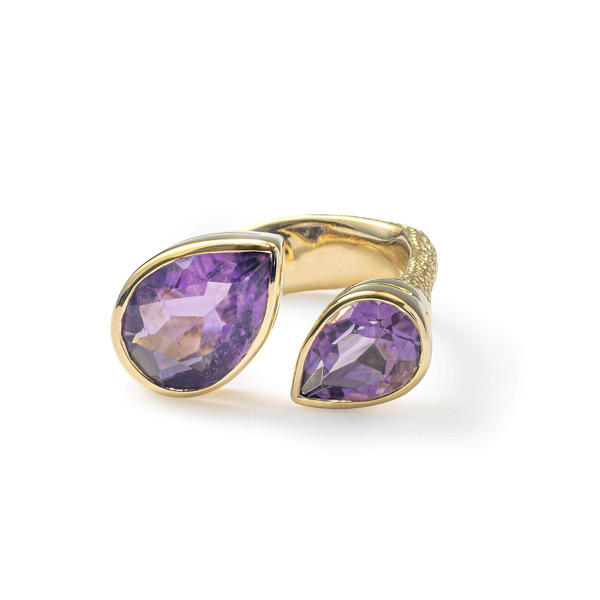 German Kabirski Tantra Amethyst Ring