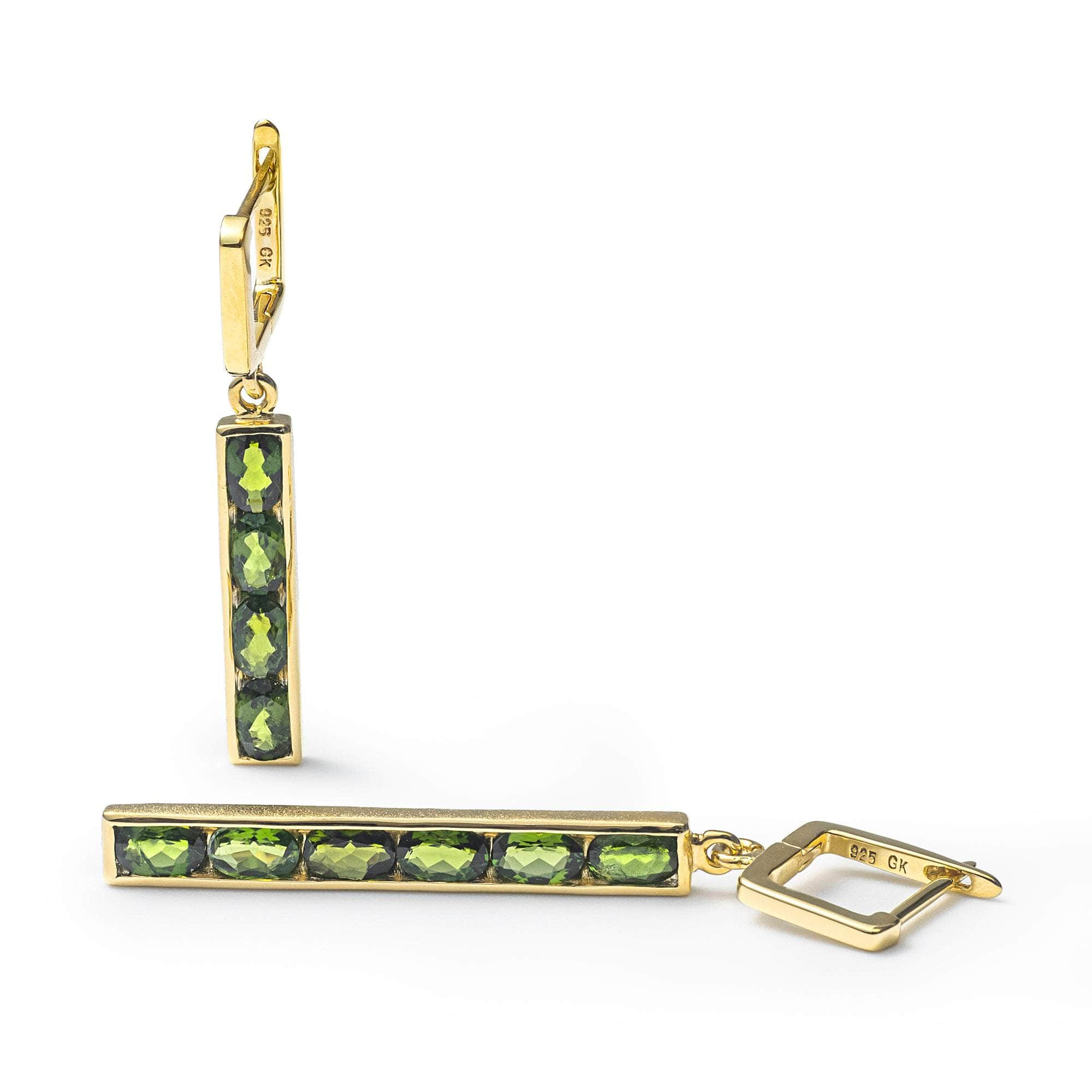 German Kabirski Verdi Chrome Diopside Earrings