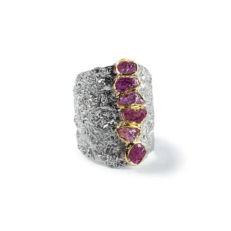 German Kabirski Hachi Rough Ruby Ring