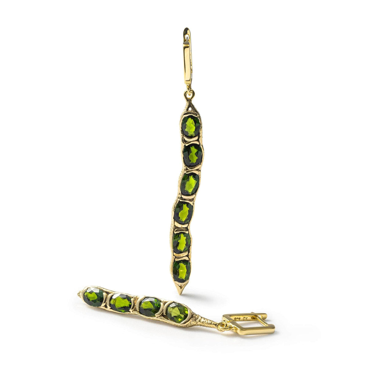 German Kabirski Vejas Chrome Diopside Earrings