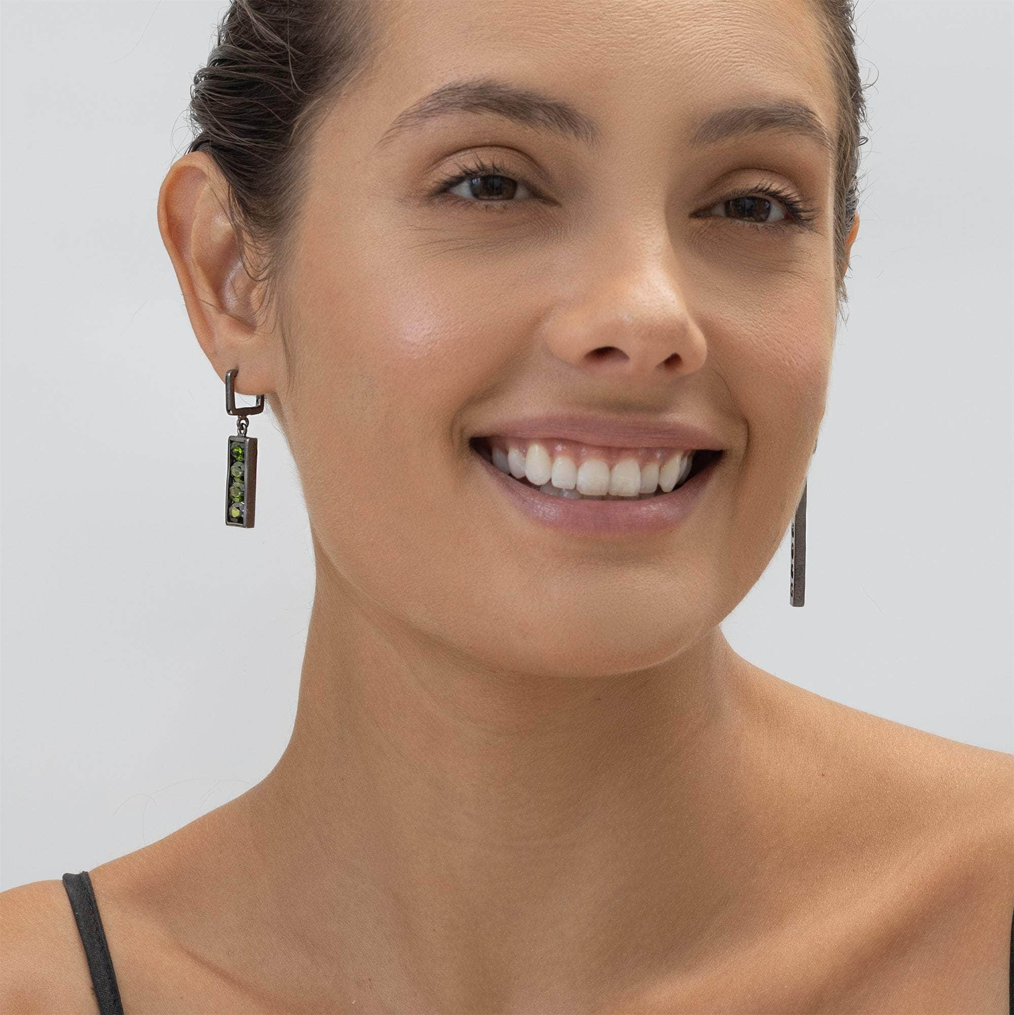 German Kabirski Canli Chrome Diopside Earrings