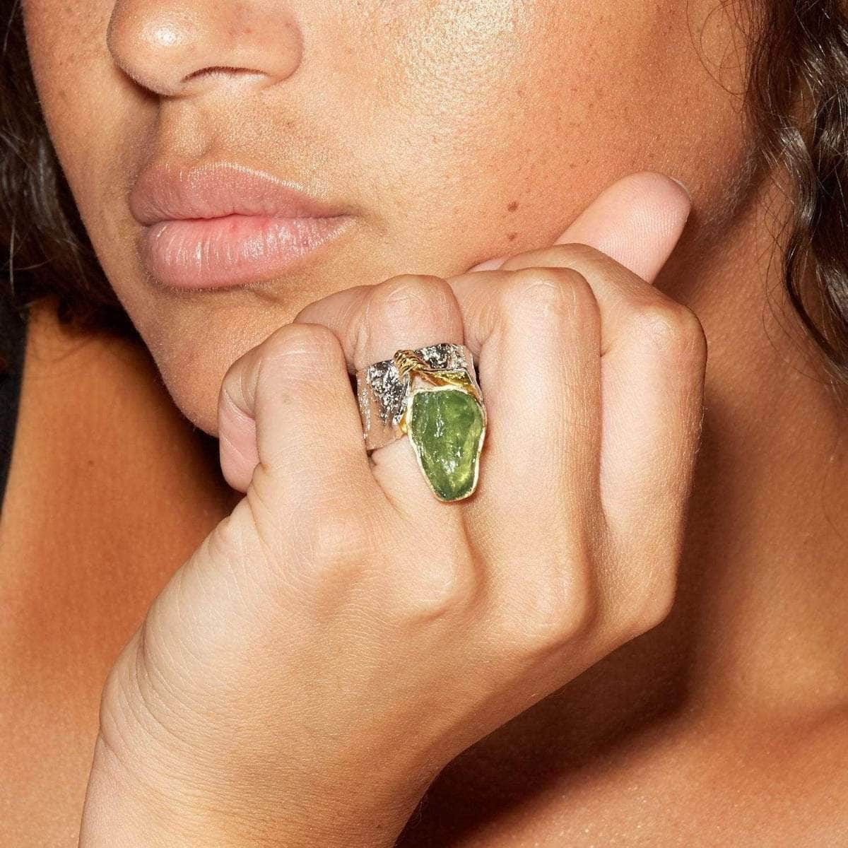 German Kabirski Corliss Peridot Ring