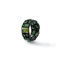 German Kabirski Tabiat Tsavorite and Peridot Ring