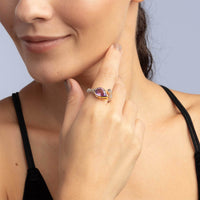 German Kabirski Tangaroa Amethyst Ring