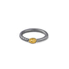 German Kabirski Thaia Yellow Sapphire Ring (Black Rhodium)