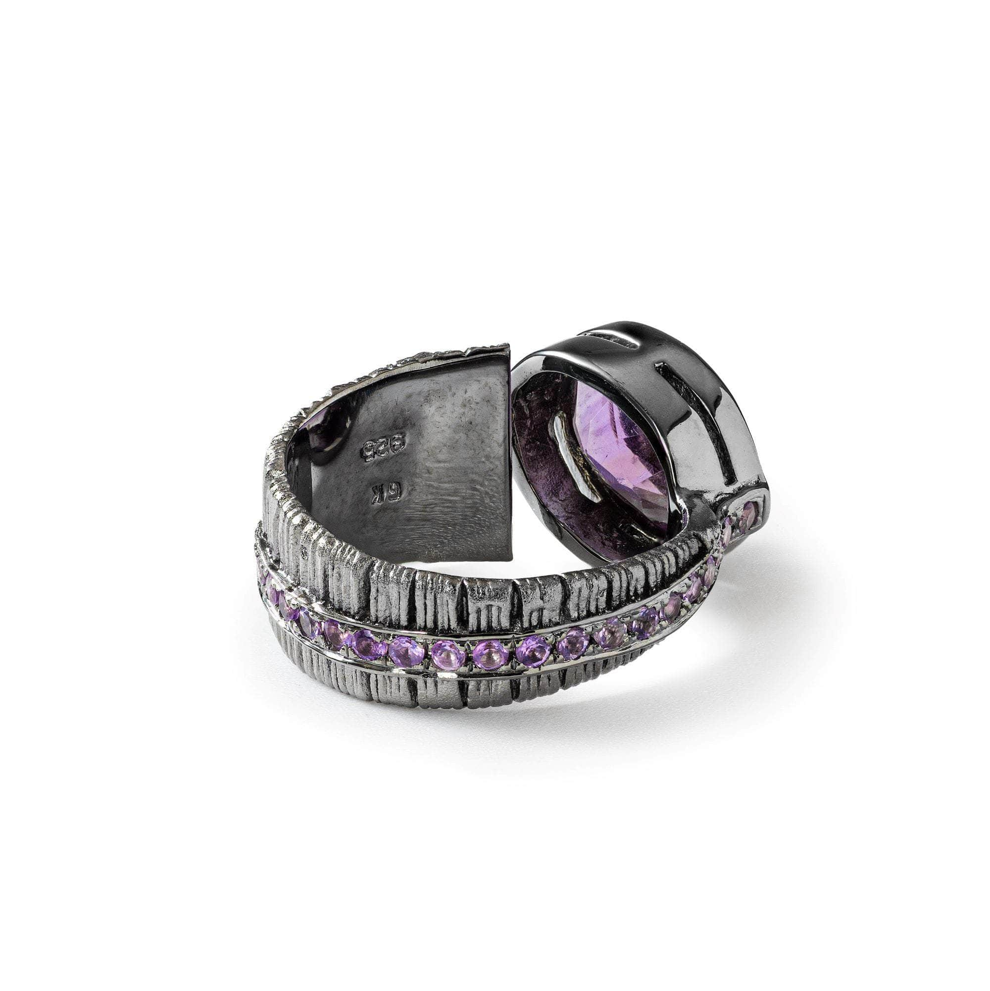 German Kabirski Sucellus Amethyst Ring