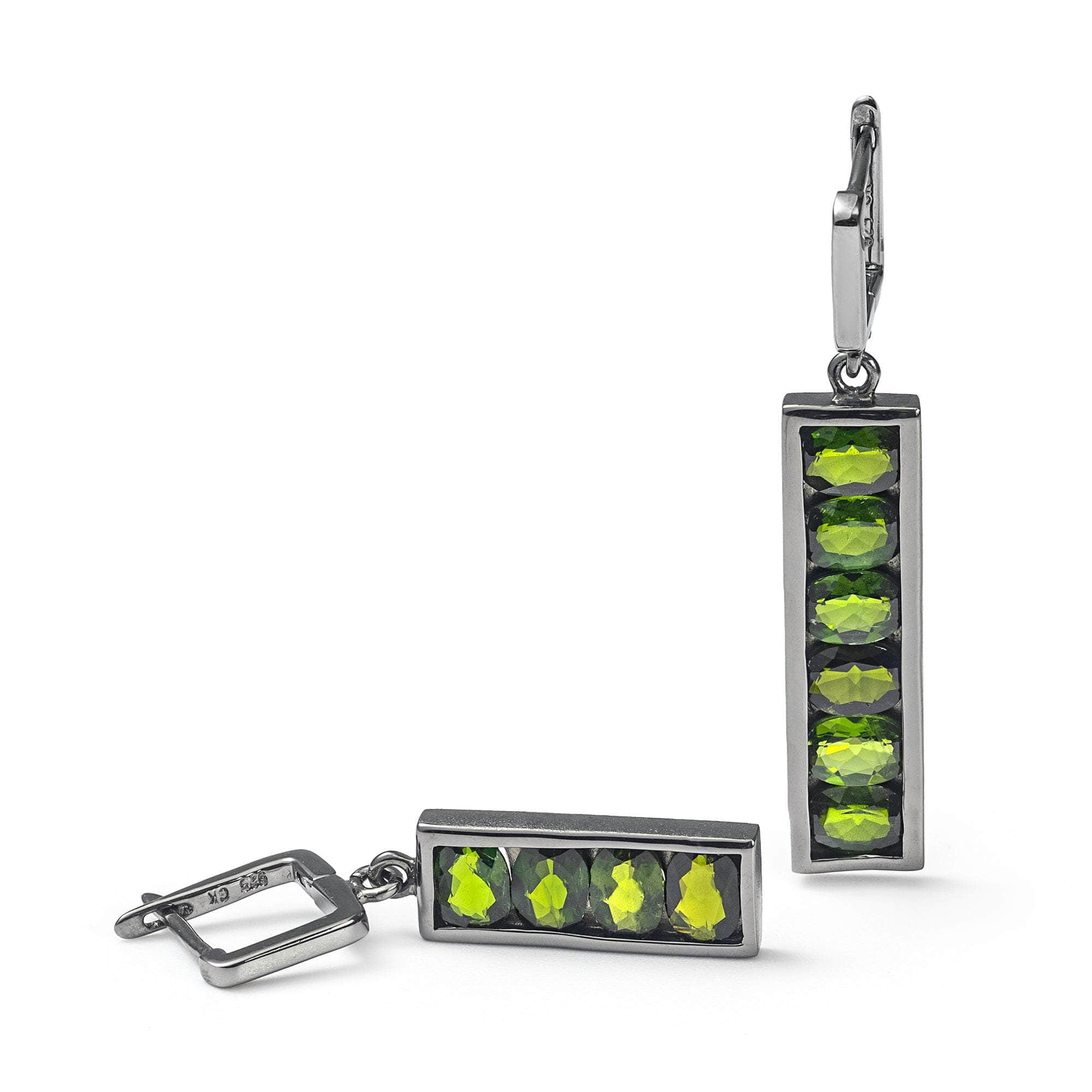 German Kabirski Canli Chrome Diopside Earrings