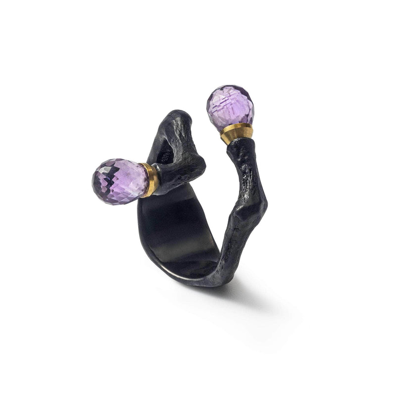 German Kabirski Jar Amethyst Ring