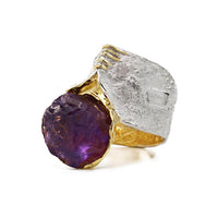 German Kabirski Corliss Amethyst Rough Ring