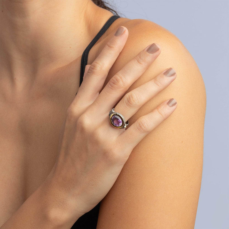 German Kabirski Aguna Amethyst Ring