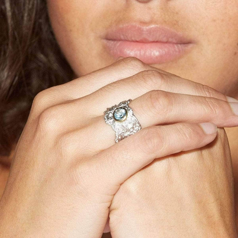 German Kabirski Althea Blue Topaz Ring