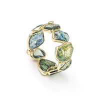 German Kabirski Cyrus Green Sapphire and Diamond Ring